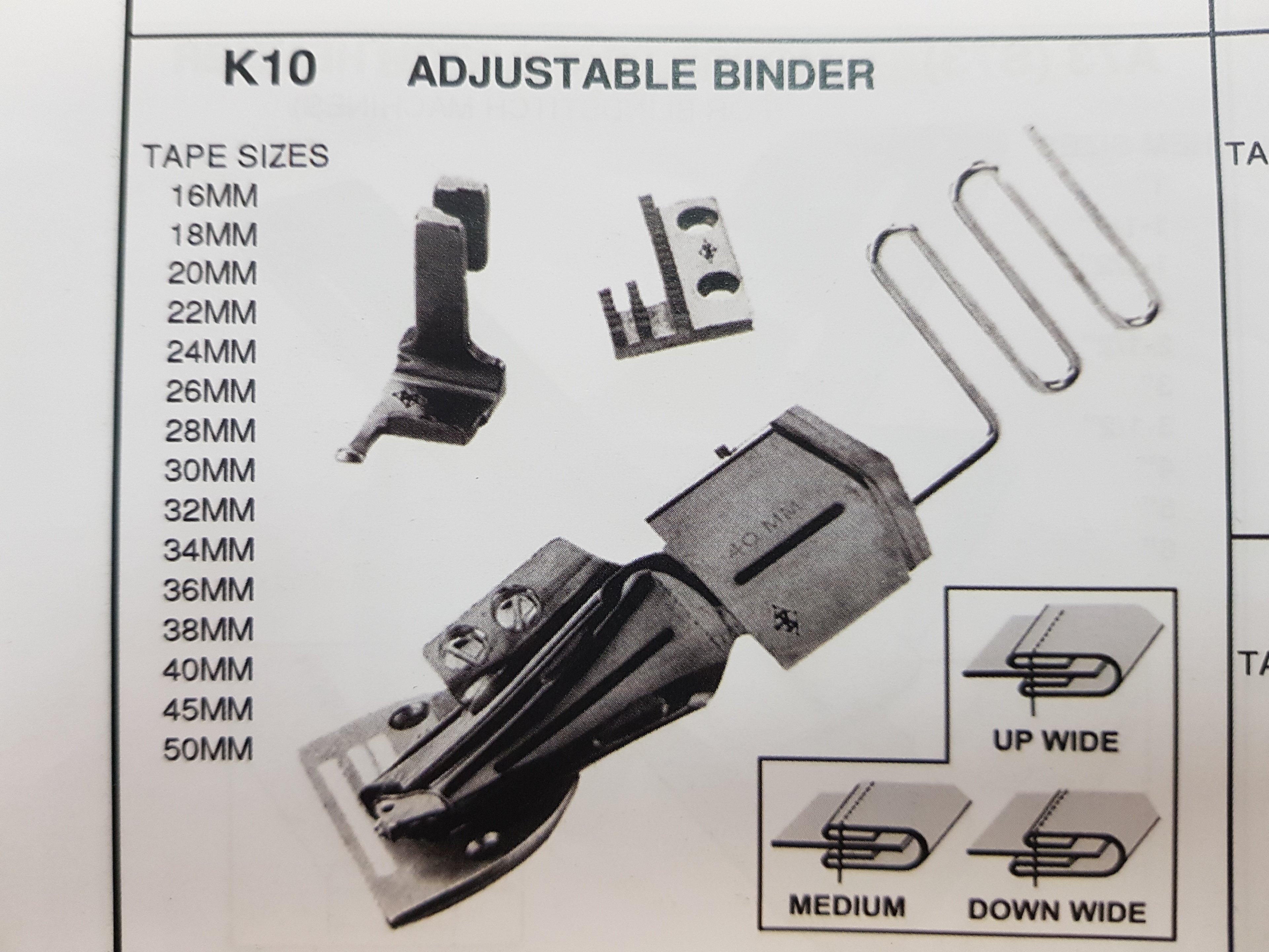 Afitador Ponto Corrido C/ Regulação K10-30