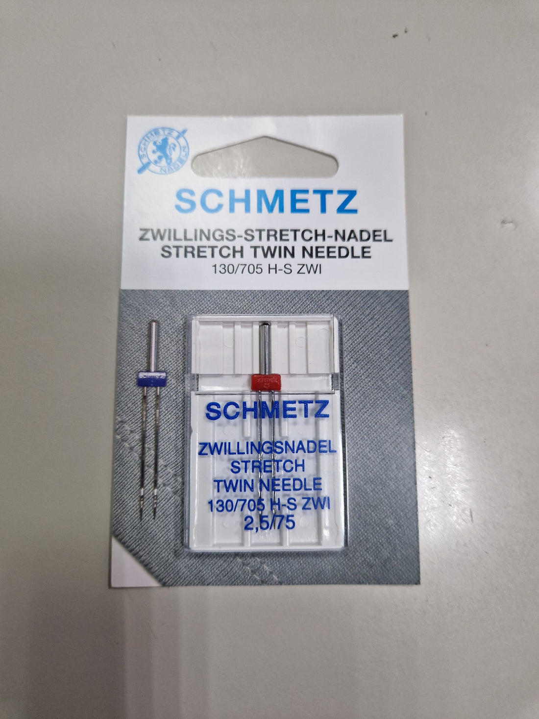 Agulha Dupla Schmetz Stretch 2,5-75