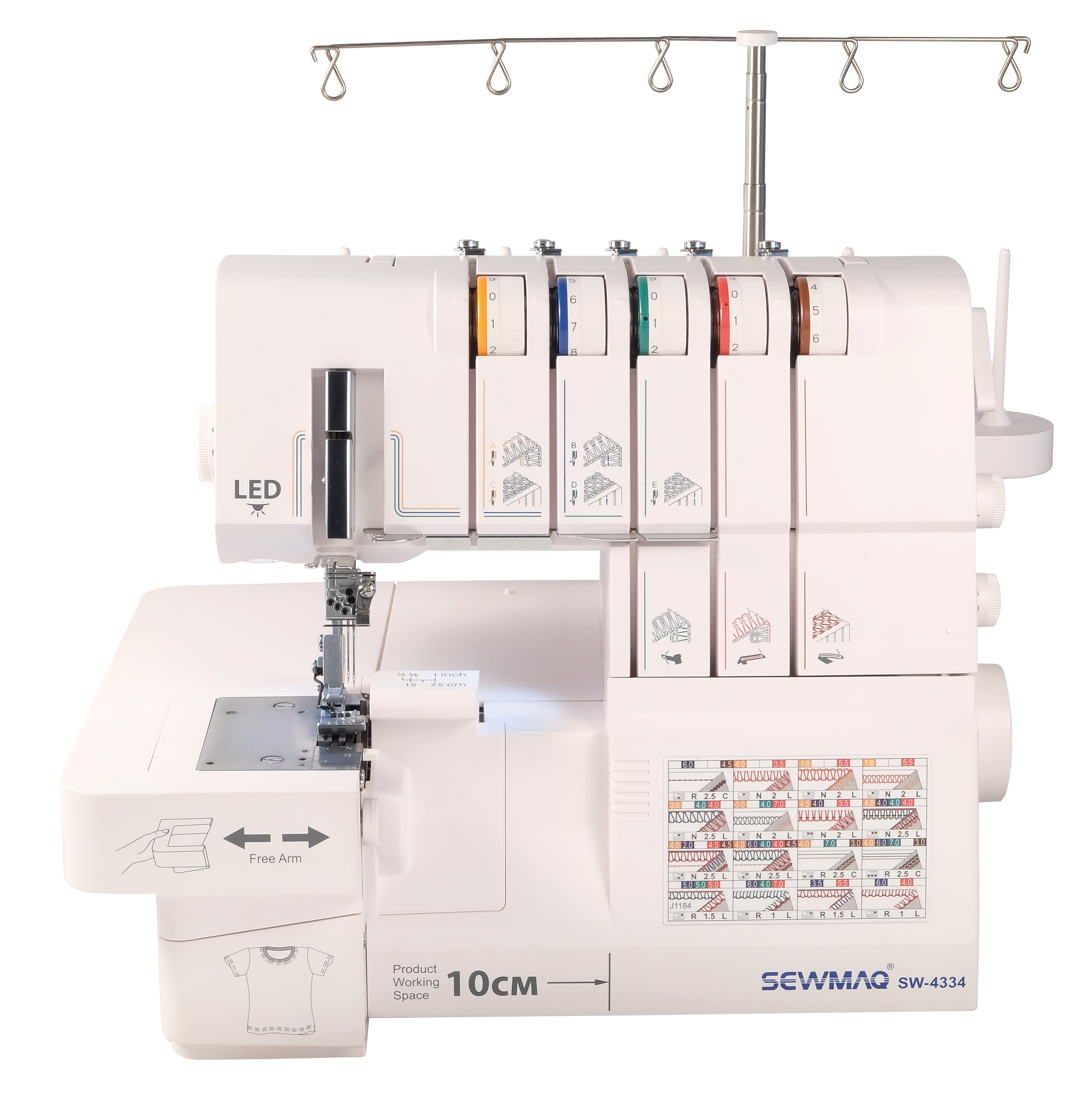 Máquina Recobrir+Corte e Cose SW-4334