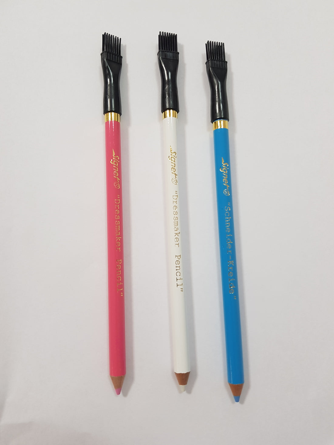 Lápis Com Escova Azul,Branco,ou Rosa