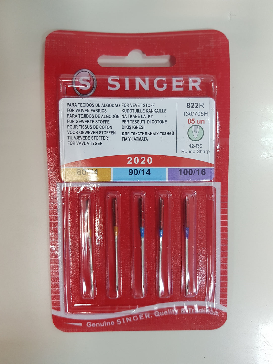 Agulha Singer 2020-80-90-100