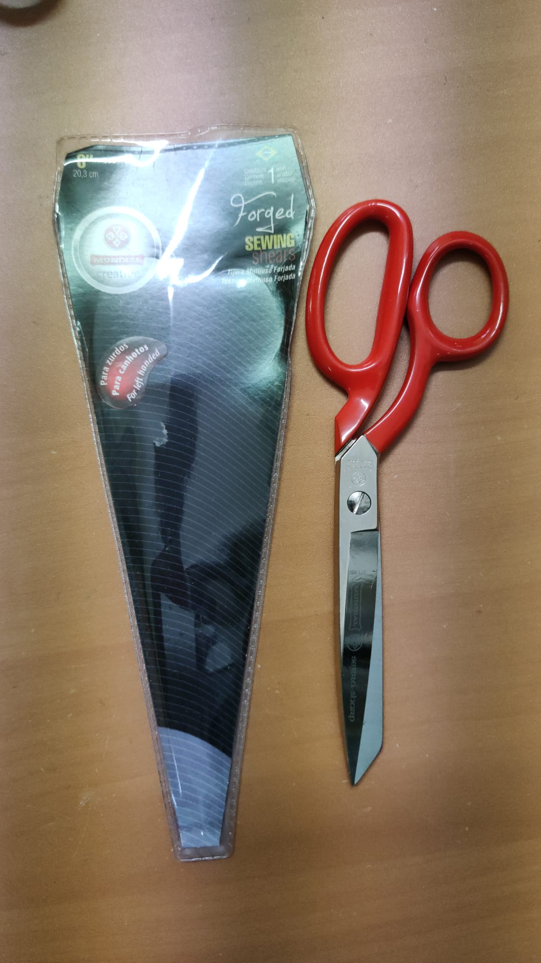 Tesoura Canhoto Mundial 8" C271